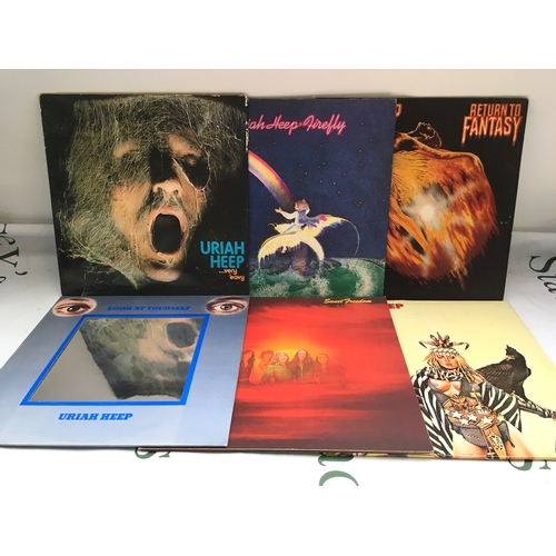 181 - Thirteen Uriah Heep LPs comprising Very Eavy, Very Umble, Look At Yourself, Demons & Wizards and oth... 