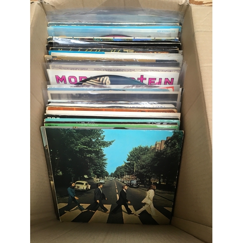 203 - A box of LPs and 12