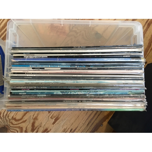 342 - Two boxes of LPs by various artists including David Bowie, The Who, Patti Smith and others.