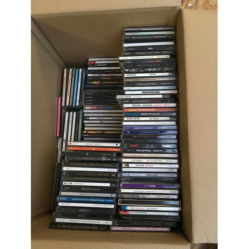 343 - A box of CDs by various artists including David Bowie, Genesis, London Grammar and many more.