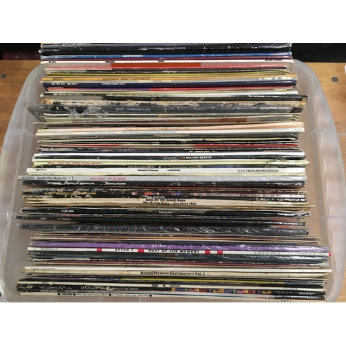 350 - Two boxes of various LPs and 12