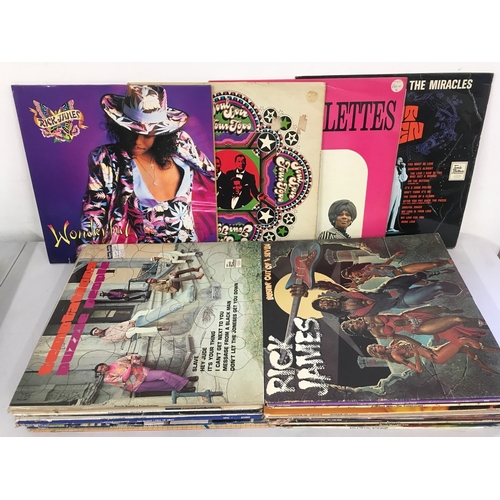354 - A collection of funk and soul LOs by various artists including Rick James, The Marvelettes, Luther V... 