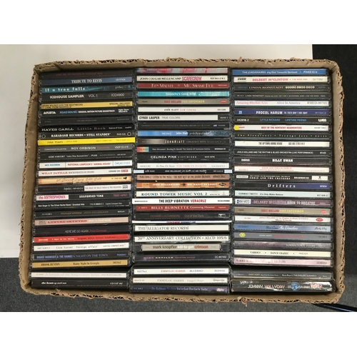 371 - Two boxes of CDs by various artists including Little Richard, Bruce Springsteen, Gene Vincent and ot... 