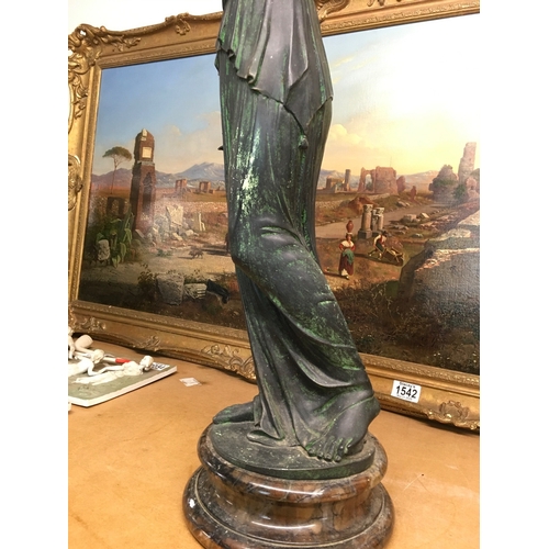 861 - A classical figure, The Greek goddess Hebe, depicted as the cupbearer to the gods holding a bowl and... 