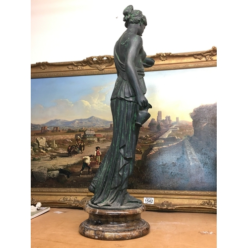 861 - A classical figure, The Greek goddess Hebe, depicted as the cupbearer to the gods holding a bowl and... 