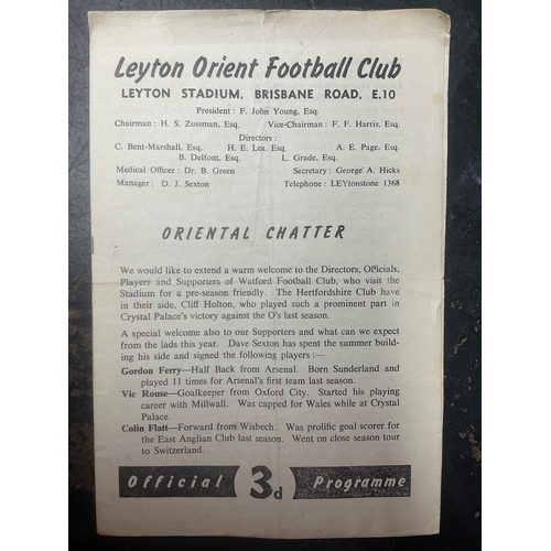 145 - Leyton Orient Home Football Programmes: Over 400 from the 60s decade with a further 40 + from the ea... 