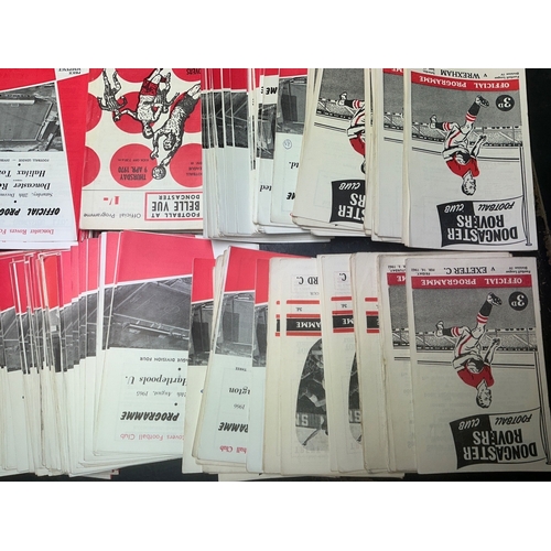 147 - Doncaster Rovers Home Football Programmes: Over 150 spanning the 60s decade with a further 150 from ... 