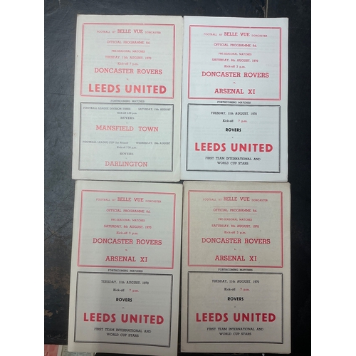 147 - Doncaster Rovers Home Football Programmes: Over 150 spanning the 60s decade with a further 150 from ... 