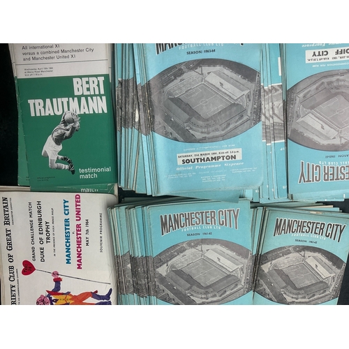 148 - Manchester City Home Football Programmes: from 54/55 to 59/60 there are 159. Nearly 300 spanning the... 