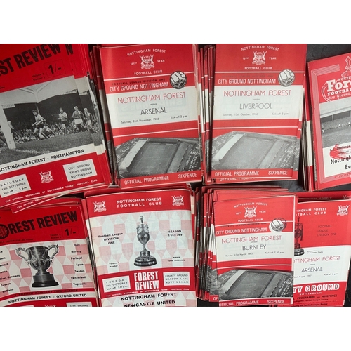 150 - 1960s Nottingham Forest Home Football Programmes: Over 200 from the 60s decade. Excellent condition ... 