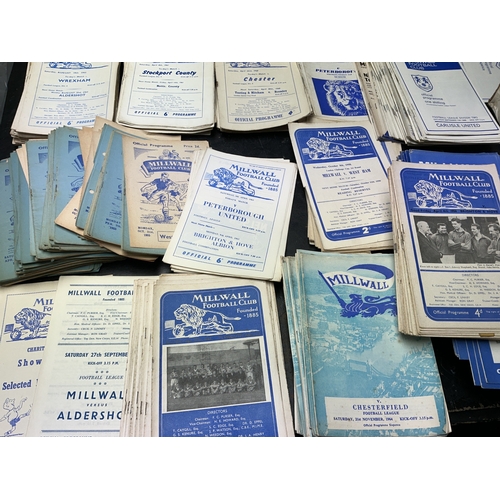 155 - Millwall Home Football Programmes: 34 x 54/55 including Charlton Kent Cup final, 50 x 55/56 includin... 