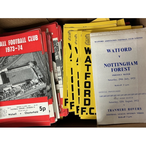 159 - Watford Home Football Programmes: Includes 55/56 Rampla x 2 and a further 35 from the late 50s. Near... 