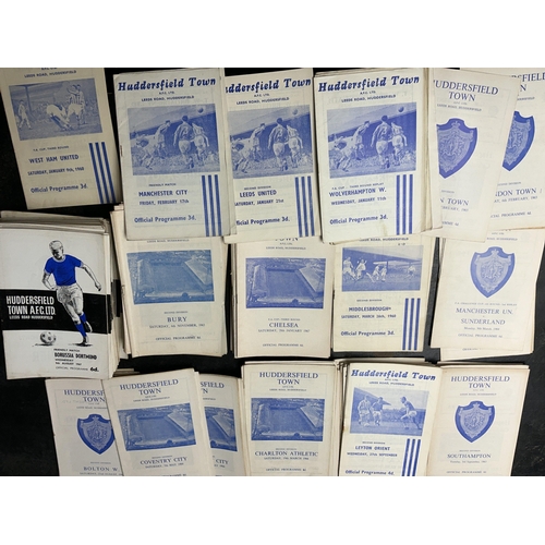 161 - 1960s Huddersfield Town Home Football Programmes: Includes 63/64 Man Utd v Sunderland FA Cup 2nd rep... 