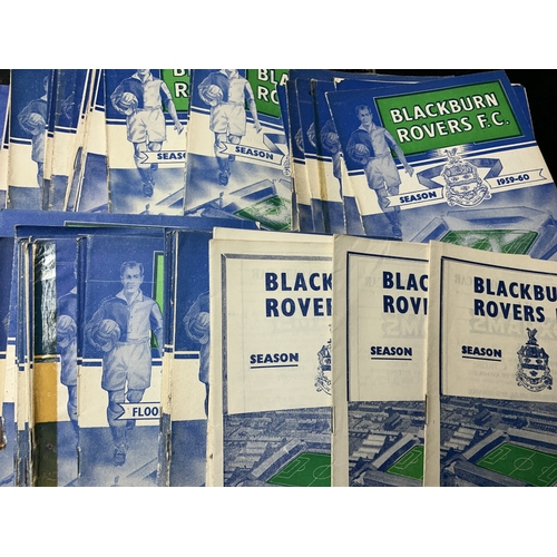 164 - Blackburn Rovers Home Football Programmes: Includes 55/56 Doncaster 56/57 Notts County 57/58 Lincoln... 