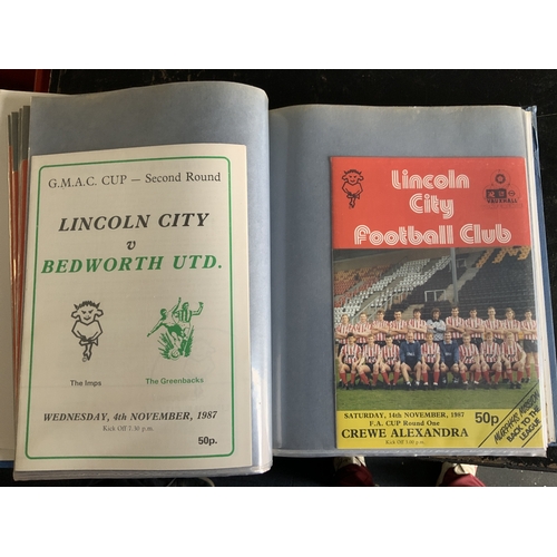 169 - Lincoln City Home Football Programmes: 20 from mid to late 50s, Around 140 spanning the whole 60s de... 