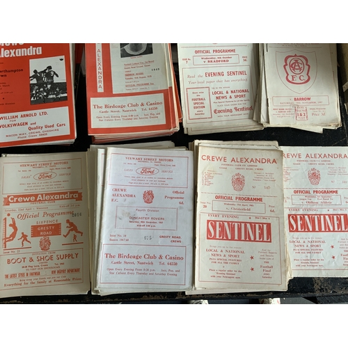 171 - Crewe Alexandra Home Football Programmes: 20 from the late 50s, over 125 from the 60s and a further ... 