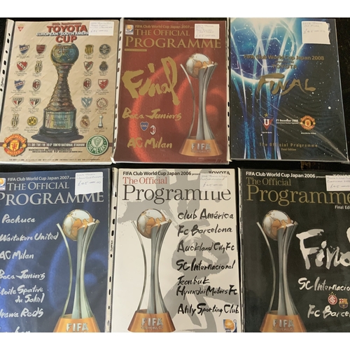 176 - Toyota Cup Final Football Programmes: Some expensive hard to obtain programmes with the odd team she... 