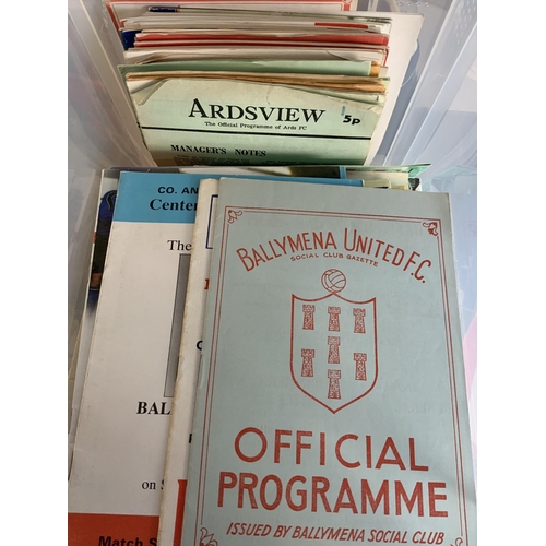 177 - Irish Football Programmes: Both north and south clubs in excellent condition from the 60s onwards wi... 