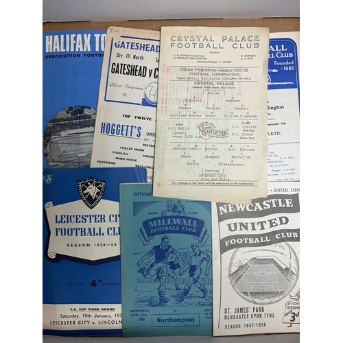 Football Programme Boxes: Large quantity of mixed teams and eras in ...