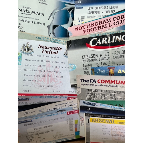 Chelsea Football Programmes + Tickets: Large box containing over 200 ...