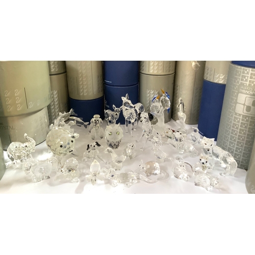 1007 - A Good collection of Swarovski figurines, all boxed and in good condition. (Plus 4 boxed figures A/F... 