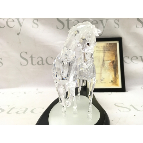 1023 - Swarovski crystal glass cased The Wild Horses 2001 figure group. Limited edition 4652 out of 10000. ... 