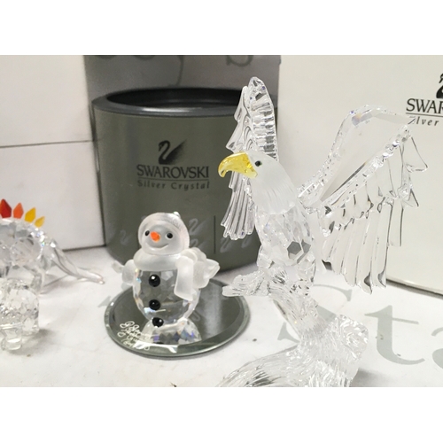 1025 - Swarovski crystal glass figure including Crystal Planet 2000 (Millennium Edition), snowman, dinosaur... 