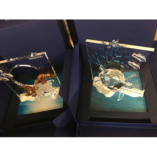 1112 - Swarovski Wonders Of The Sea boxed Trio- including Community, Harmony and Eternity. Together with th... 