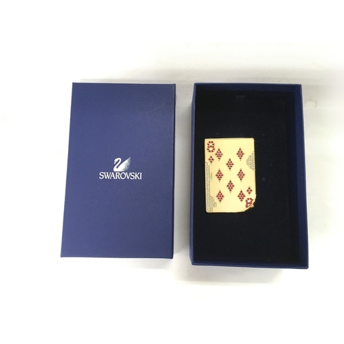 1116 - A boxed and scarce Swarovski Eight of Diamonds 935400 brooch.
