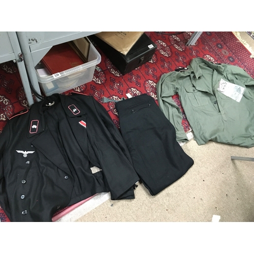 627 - Reproduction WW2 German Panzer uniform (Jacket, shirt and trousers) no reserve