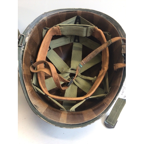 654 - Two American Helmets from the Vietnam war Era.