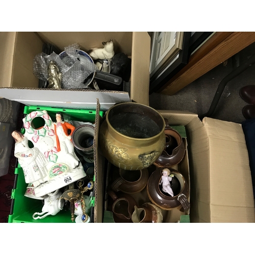 1279 - A collection of ceramics including stoneware jugs, two small swords, erotica figure, oil can with pa... 