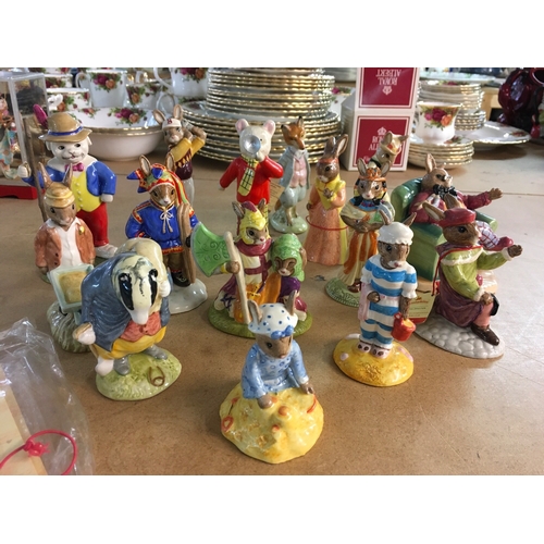 1305 - A collection of Royal Doulton Bunnykins figurines, together with two Royal Doulton Rupert figures- i... 