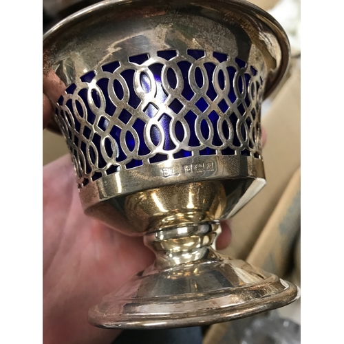 1276 - Four boxes of ceramics, cauldron, royal Worcester etc, silver hallmarked items, noritake, art glass ... 