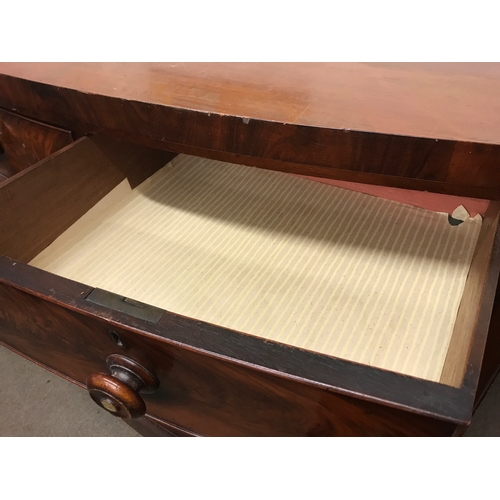 1858 - A Victorian mahogany chest of drawers. 122cm wide 54cm long 117cm tall