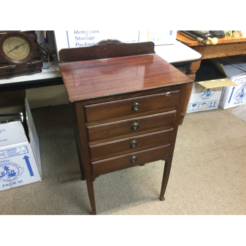 1861 - A small music cabinet. 51cm wide , 38cm long , 83cm tall.