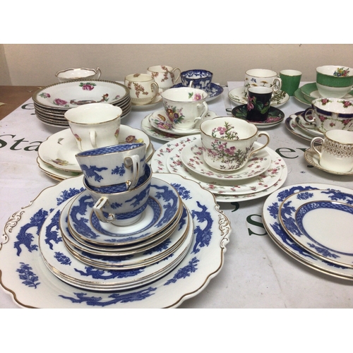 1121 - A collection of George Jones early 20th century trio cups and saucers and other George Jones ceramic... 