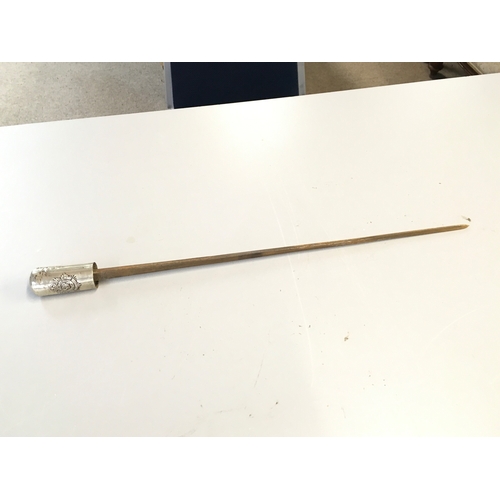 854 - Sword stick with Royal Army Service Corps top . Stick 92cm long sword 46cm long