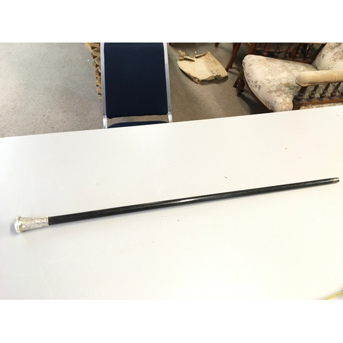 855 - A sword stick, 91cm long. Sword 38cm long