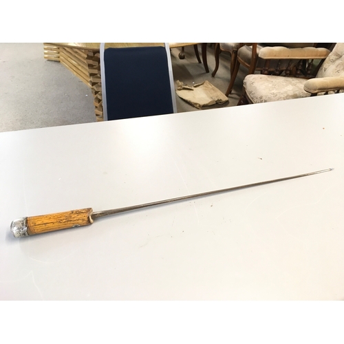 856 - Sword stick, 87cm long, sword 68cm long.
