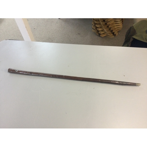 876 - A sword stick. 87cm total length . Blade 68cm long .