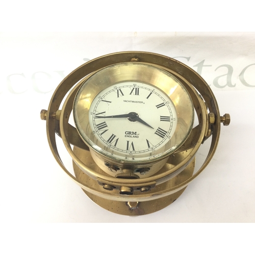 882 - A Yachtmaster clock GRM of England