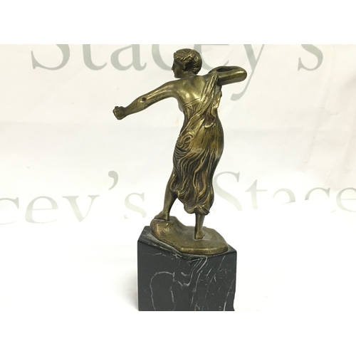 887 - A small bronze Morin archer figure, 17cm high