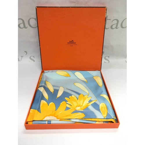 904 - A boxed Hermes scarf.