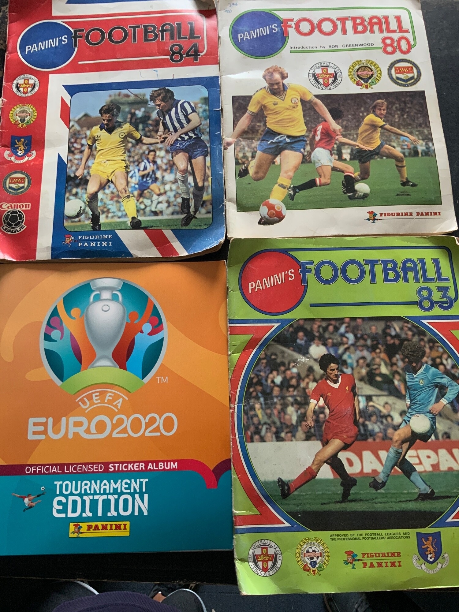 Panini Football Sticker Albums: Complete albums for Football 80 ...
