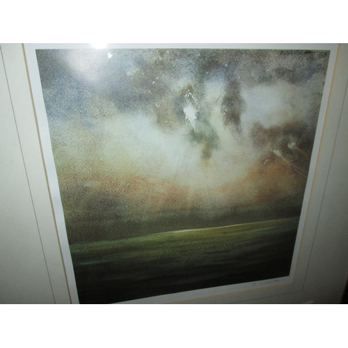 300 - Pair of D Watson signed prints & ottoman & deck chair