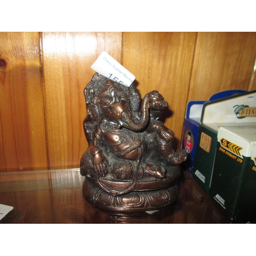 137 - Tinned copper figure of Ganesh