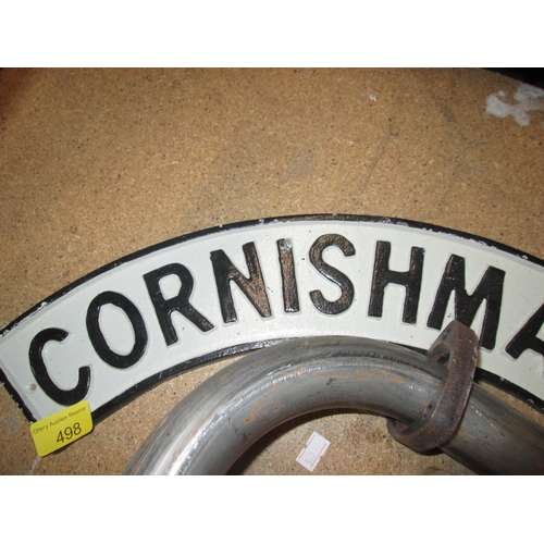 312 - Cast iron sign : Cornishman