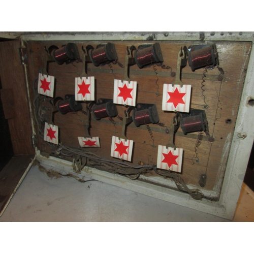 35 - Early 20th century servants room indicator with eight flags