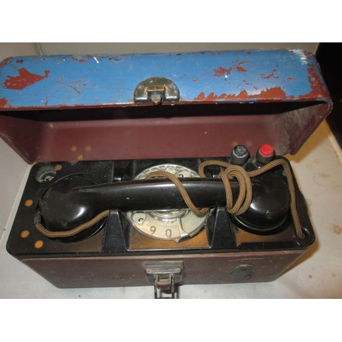 45 - Vintage field GPO telephone